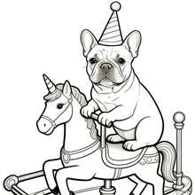 1 cuốn sách tô màu cho người lớn Bulldog, các trang tô màu Bulldog phong cách kỳ ảo, giúp giảm căng thẳng, lựa chọn quà tặng tuyệt vời cho những người yêu thú cưng trưởng thành - Chó Bull Pháp - Xem 8