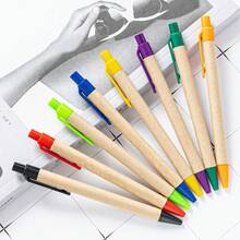 Bolígrafo de tinta negra con logotipo verde, bolígrafo de regalo personalizado - Multicolor - Ver 1