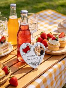 Customized Graduation Heart-Shaped Bottle Opener, Personalized Photo And Name Graduation Keepsake, Customized Graduation Party Gift, Suitable For College/High School Graduates, Unique Graduation Gift - White - View 8