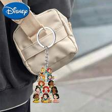 Disney Creative Snow White Sisters Cute Cartoon Keychain, Suitable For Bags, Keys And Car Keys, Travel Accessory Gift, Cute Floral Keychain Design, Smooth Surface, Keychain, Decorative Keychain, Cartoon Keychain, Christmas Gift, Fan Gift, 2D Flat Gift, Holiday Gift, Home Decor, Christmas Gift, Halloween Gift, Fan Gift - Multicolor - View 2