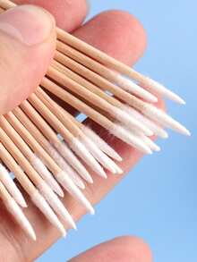 Ultra-Fine Disposable Nail Cleaning Sticks, With A Precise And Efficient Pointed Design - Suitable For Removing Makeup, Permanent Tattoo Care Products, And For Detailed Cleaning Of Daily Necessities. - Ginger - View 3