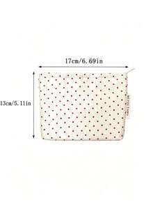 1pc Coquette Style, Rectangular Flat Pouch, Cosmetics & Small Personal Item Storage Bag, Makeup Pouch Toiletry Organizer, Perfect For Daily Use, Travel, Back To School, Birthday Holiday Gift For Women Girlsroom Decorchristmasautumn Home Decor - Multiple Colors and Styles - View 14
