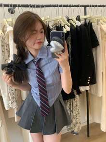 1pc Unisex Fashion Striped Handmade Tie Accessory, Jewelry, Suitable For Holidays, Gifts, Graduation Ceremonies - Multicolor - View 3