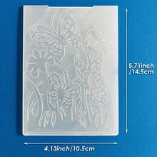 Carpeta de Relieve 2D, Plantilla de Relieve con Patrón Mixto de Mariposa, Flores y Libélula para Scrapbooking, Hacer Tarjetas, Álbum de Diario, Decoración de Manualidades de Papel DIY - 2D-1 - Ver 14