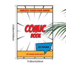 1PC Anime Manga Style Cover Picture Book, Comes With Multi-Panel Storyboard Template, Easily Create Your Own Manga Story - Single Piece - View 10