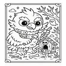 1 Adult Coloring Book Scary Mysterious Forest Adult Coloring Pages, Mythical Monster Illustrations, Halloween And Birthday Gift Suitable For Teens And Adults - Mystical Creature Forest - View 4
