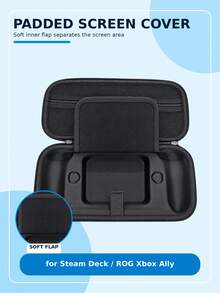 Compatible With Xbox ROG Ally, Steam Deck, 1pc Console Storage Bag + 2pcs Controller Joystick Caps Set, Anti-Drop Anti-Scratch Anti-Slip Anti-Sweat, Large Capacity Convenient For Travel - View 5