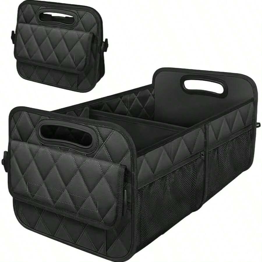1pc Car Trunk Organizer, Car Storage Box, 6-Pocket Storage Bin, Car ...