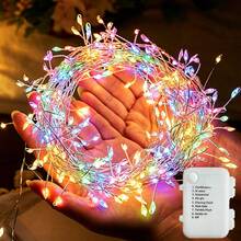 Battery Powered Fairy LED Light String 8 Mode Wedding Garland Lamp For Christmas & Halloween Holiday Decoration - Battery-operated - View 15