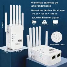 Repetidor Rompemuros Wifi 1200mbps 5g Amplificador Extensor - Tipo de Enchufe A USA (110-127V) - Ver 6