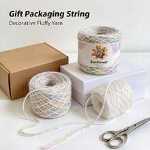 200m Light Mist Gradient Yarn, Knitted Purl Stitch, Long-Dyed Rainbow Color, Handmade DIY, Knitting, Crocheting, Sweaters, Blankets, Cardigans, Hats, Scarves, Soft And Skin-Friendly, Warm And Non-Irritating - Multicolor - View 6
