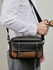 New Men's Shoulder Small Bag, Brand Vintage Fashion Crossbody Messenger Bag For Outdoor - Multicolor - View 4