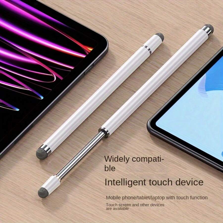 手機平板學習機通用觸控螢幕觸控筆 電容筆 可伸縮觸控筆 手寫通用白板指標筆 黑板觸控筆 編輯修圖繪圖用 星空纖維可伸縮教學指標筆 觸控手寫筆