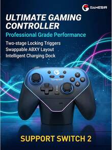 GAMESIR Supernova Wireless Controller - Universal For Switch/PC/Steam - Bluetooth + 2.4G Dual Mode - Hall Effect Joystick & Mechanical Buttons - 6-Axis Motion Sensing - 1000Hz Gaming Polling Rate - Optimized For Popular Action Games - View 1