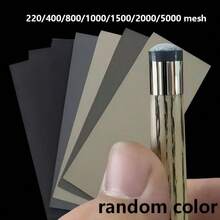 7 Pcs Random Color Pool Cue Sandpaper Set, Billiard Head Polishing Sandpaper, Pool Cue Head Replacement Repair Kit, Essential Pool Accessories, Billiard Cue Tip Sandpaper - 7Pcs(random Color) - View 1