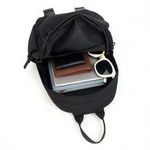 BEIQIANDAI Unisex Casual Nylon Crossbody Bag, Adjustable Shoulder Strap, USB Port, Multi-Compartment Solid Color Chest Bag, Suitable For Daily Shopping, Wallet Storage, Perfect For Office, Campus, Work, Business Travel, Commuting, Outdoor Activities, Travel And Hiking - Upgraded Version - View 10
