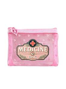 Mini Portable Mesh Medical Pouch With Medical Pattern, Compact First ...
