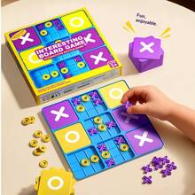 Set Kotak Hadiah Premium Tic Tac Toe 3x3 Baru, Papan Permainan Besar, Bidak Permainan yang Dipoles dengan Teliti, Kualitas Tinggi, Berbagai Cara Bermain, Mengembangkan Pemikiran Strategis Anak, Permainan Interaktif Meja, Memupuk Pemikiran Logis, Mainan Edukatif untuk Anak, Mengembangkan Kecerdasan dengan Berbagai Cara Bermain, Hadiah Sempurna untuk Anak-anak, Hadiah Liburan, Hadiah Ulang Tahun - MultiWarna - View 3