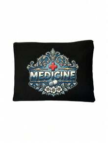 Medicine Bag Is Printed With The Word "Medicine Bag" - Compact Pill Storage Bag And First Aid Kit, Portable Medicine Storage Solution, Suitable For Travel And Outdoor Activities - Multicolor - View 11