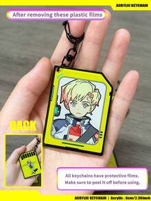 Faithful Replica Of Cyberpunk2077,Cyberpunk Keychain,TaliaYang/D/WeakKingsley/RomanCaeax,2D Acrylic Keychain - Double-sided Acrylic - View 6