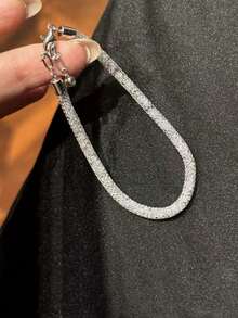 Gelang jala melingkar yang modis dan sederhana dengan nuansa mewah dan gaya elegan yang ringan. - Gaya 1 - View 7