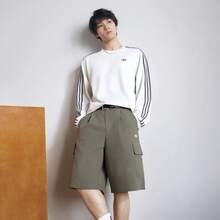 Adidas Originals Classic Versatile Minimalist Comfortable Solid Color Daily Casual Crew Neck Long Sleeve T-Shirt Men's - Off White - View 2