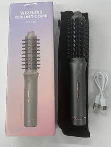 Portable Wireless Hair Straightener Comb, Fast Heating, Constant Temperature Anti-Scald Design, USB Charging, Exquisite And Lightweight, Suitable For Home And Travel, Perfect Gift For Women, Professional Styling Tool, One-Step Straight And Wavy Hairstyles, Battery Capacity 5000mAh - Multicolor - View 10