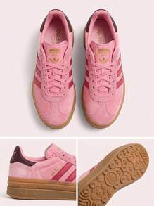 Adidas أحذية رياضية جريئة للأطفال جازيل JR5964 - روز أحمر - مشاهدة 2