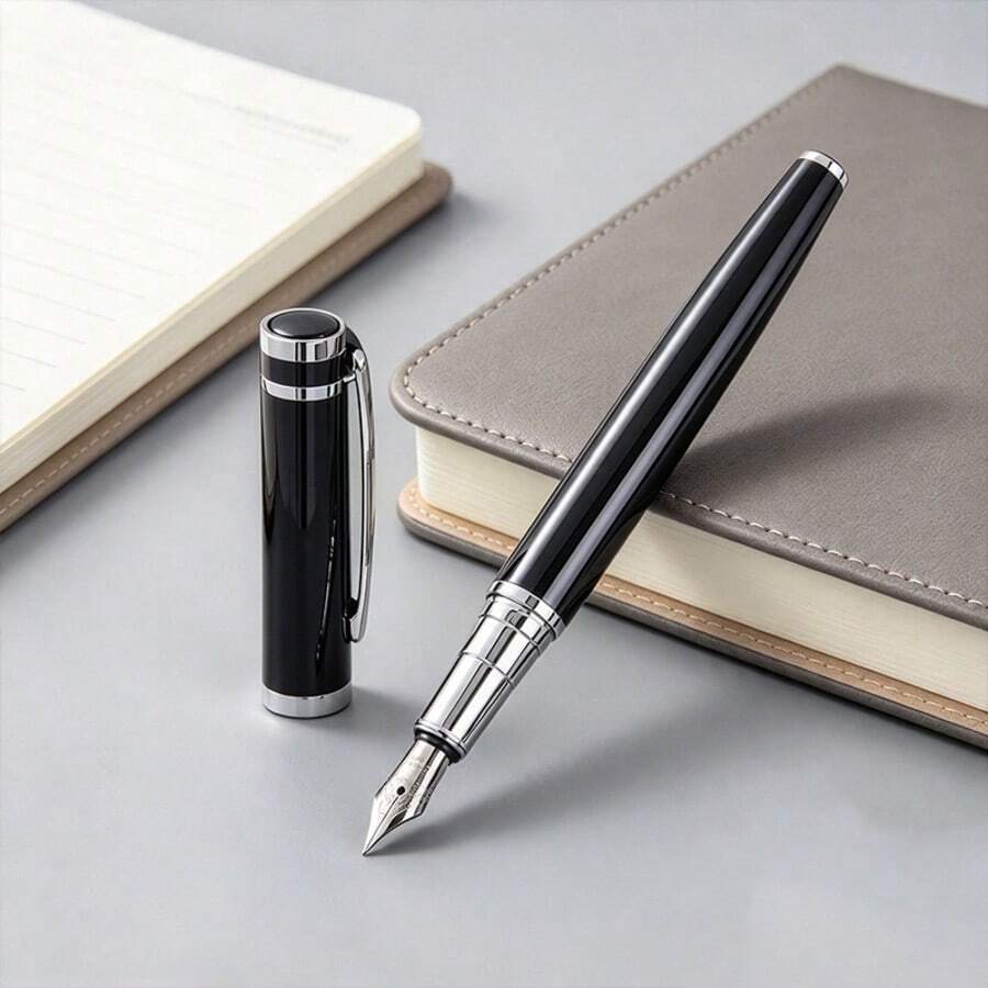 Luxurious Metal Pen - 0.5mm / Smooth Writing Calligraphy Pen / High-End Executive Signature Pen / Suitable For Students And Adults / Ergonomic Grip, Ideal Choice For Handwriting Practice And Business Gifts