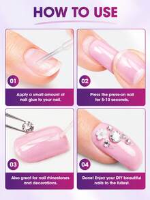 LIMEGIRL Super Strong Nail Glue For Press On Nails, 3PCS 8ml Fast Drying Nail Tip Glue, Waterproof & Long Lasting Adhesive For Fake Nails - 3PCS Nail Glue Set - View 8