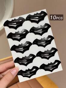 10pcs Halloween Spider Web Headbands, Suitable For Women, Y2K Gothic Style Black Hair Hoops, Cool Spider Web Style Hair Accessories, Perfect For Wearing With Hundreds Of Hairstyles And Hair Clips, Suitable For Daily Use All Year Round - Black - View 3