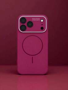 Casing Ponsel Magnetik Jendela Besar Cair ini Terbuat dari Permukaan Keras dan Memiliki Sifat Anti Gores, Tahan Lama, dan Awet, serta Kemampuan Peredam Guncangan yang Sangat Baik. Produk ini Merupakan Pilihan Hadiah yang Ideal dan Kompatibel dengan Model 15, 16, 17, dan 18 (Termasuk Versi Pro dan Pro Max). - Merah ceri - View 1