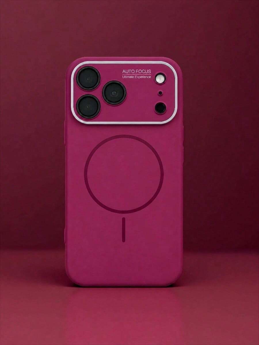 Casing Ponsel Magnetik Jendela Besar Cair ini Terbuat dari Permukaan Keras dan Memiliki Sifat Anti Gores, Tahan Lama, dan Awet, serta Kemampuan Peredam Guncangan yang Sangat Baik. Produk ini Merupakan Pilihan Hadiah yang Ideal dan Kompatibel dengan Model 15, 16, 17, dan 18 (Termasuk Versi Pro dan Pro Max). - Merah ceri - View 1
