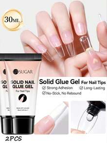 UR SUGAR 2 tuýp/gói keo dán móng tay dạng đặc 30ML, sấy đèn UV LED, bám chắc và bền lâu, dịu nhẹ dễ tẩy, thiết kế tuýp cầm tay tiện lợi - Freestyle - Xem 1