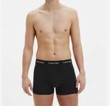 CALVIN KLEIN MENS TRUNK  Fabric    Breathable    Mid Rise    Boxer Trunk - Black - View 2