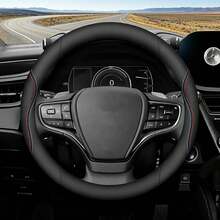 PU Leather Car Steering Wheel Cover, With Inner Ring Grip, 15inch Size, All-Season Universal, Non-Slip Textured Fit For Original Car, Car Interior Accessories, Steering Wheel Protective Cover - Multicolor - View 15