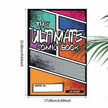 1 Blank Comic Book Ultimate Manga Story DIY Hand-Drawn Sketchbook Multi-Panel Layout Template Drawing Book Creative Doodle Notebook Gift - Single Piece - View 6