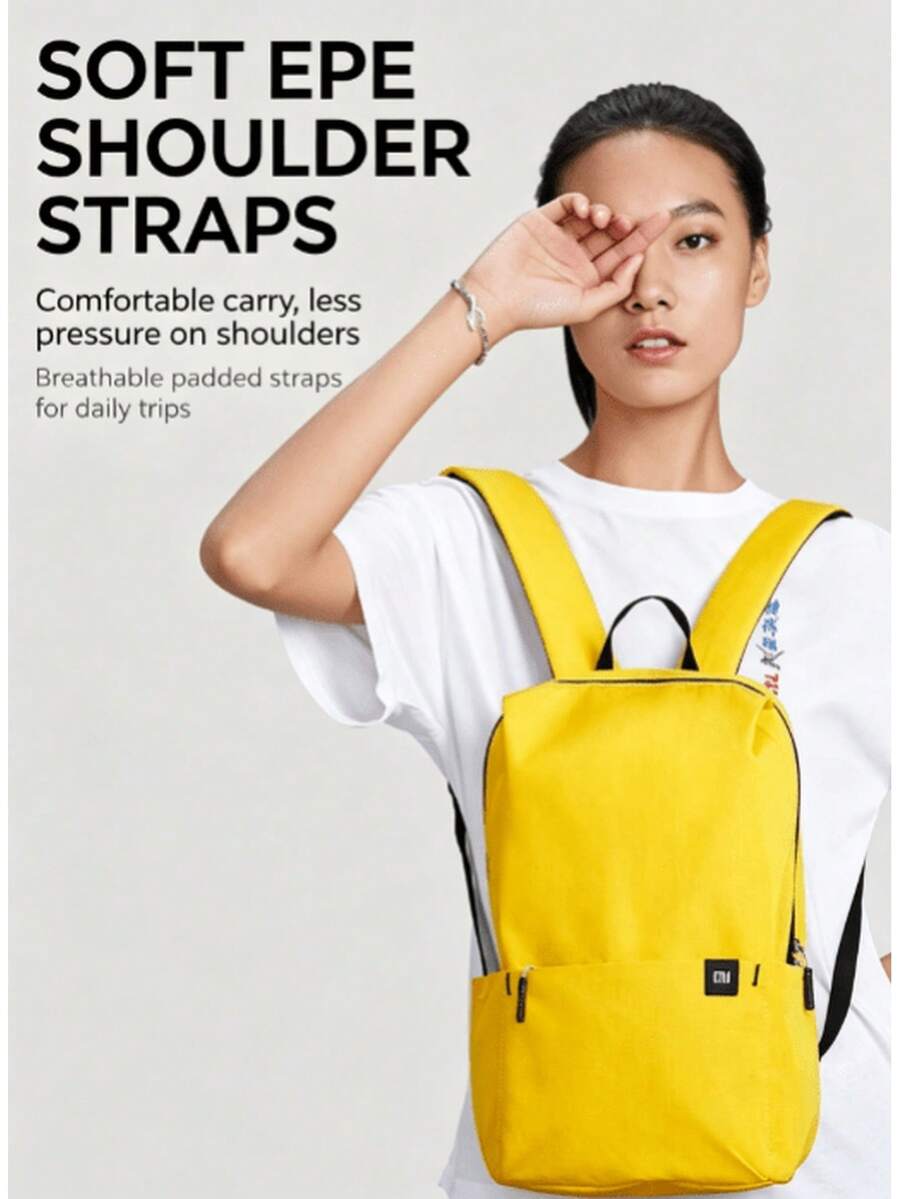 Xiaomi Balo nhỏ 10L, thân nhỏ gọn dung tích lớn, nhiều màu lựa chọn. Vải chống thấm nước, đeo thoải mái không gây đau vai, người bạn đồng hành lý tưởng cho các chuyến đi hàng ngày. - Xem 1