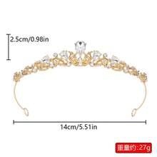 1pc Silver Princess Crown Luxury White Rhinestone Queen Tiara, Baroque Gold Wedding Bridal Hair Crown, Elegant Birthday Party Hair Accessory, Sparkling Pageant Headpiece - 189 Crown - View 6