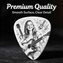 1/2/5pcs Customized Personalized Double-Sided Guitar Picks, Support Uploading Custom Images, Thickness 1.0mm, Suitable For Acoustic And Electric Guitars, Unique Gift For Music Lovers, Perfect For Daily Practice - Multicolor - View 4