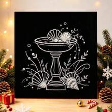 Pearl Painting Set, Undersea Shells, 7.8X7.8 Inches, Suitable For Adults And Beginners, Contains Pearl Beads, Holiday Wall Decoration, Home Decoration, With Inner Frame - Sets - View 4