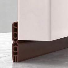 3 Layers 7 Holes Self Adhesive Door Bottom Seal Strip Soundproof Windproof Dustproof Insect Proof For Wooden Doors Home Interior Door Gap Blocking - Style 1 - View 2
