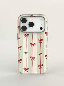 KOOLIFE Romantic French Style Phone Case, Compatible With IPhone 18 Pro Max, 17 Pro Max, 16 Pro Max, 15 Pro Max, 14, 13, 12, 11 -- Christmas Vibe - Bow - View 1