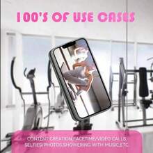 1pc Rectangular Phone Case Back Cover, Silicone Suction Cup, 24 Holes, Strong Suction, Wall Mountable, Available In Pink, Blue, White, Black, Room Decor, Makeup Bag, Vanity, Travel, Storage Container - Multicolor - View 7