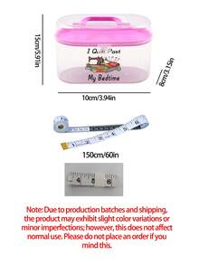 Handicraft And Sewing Tools Storage. Craft Storage Container Sewing Supplies Storage Rack Double-Wall Bucket Rotating Handle Gift Box Portable Basic Sewing Repair Kit. Sewing Tool Bag Tool Box, Sewing Box Needle Thread Tape Measure Scissors Thimble Tool Bag Tool, Suitable For Children, Adults, Travel, Home Repair (Pink). - Pink - View 10