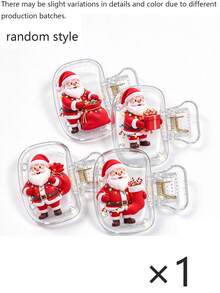 4pcs/1pc Christmas Themed Toothbrush Caps, Cartoon Santa Claus & Chihuahua Pattern, Portable Transparent Toothbrush Head Covers, Moisture-Proof & Dust-Proof, Suitable For Travel & Home Use, Perfect Christmas Gift - Multicolor - View 11