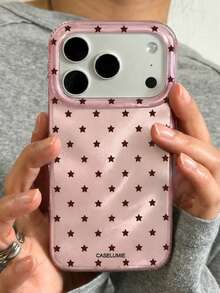 Casing Ponsel Minimalis Lucu dengan Motif Bintang Berkilau dan Aurora Mengkilap, Kompatibel dengan iPhone 18 Pro Max 18 Pro 17 Pro Max 17 Pro 17 16 Pro Max 16 Pro 16 15 Pro Max 15 Pro 15 14 Pro Max 14 Pro 14 13 Pro Max 13 Pro 13 12 11, Pelindung Belakang Lembut Asimetris Berkilau Segar dengan Efek Riak Air - Bintang berwarna cokelat kemerahan - View 1