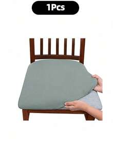 Solid Color High Elastic Chair Seat Cover, Dust-Proof And Wear-Resistant, Suitable For Dining Chair, Office And Home Decor, Washable Dust-Proof Protective Cover, Suitable For Restaurant, Hotel, Home Bench Use, Universal Milk Silk Chair Seat Cover, Dining Chair Cover, Dining Table Chair Cover, Dining Chair Cover Set, 1, 4 Or 6 Pieces - Multicolor - View 31