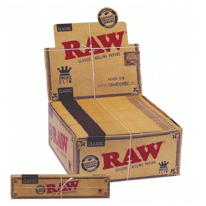 Avant أوراق لف RAW Classic بحجم King Size Slim، علبة أصلية 50 عبوة، جودة مضمونة - مشاهدة 1