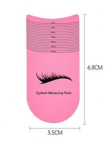 5/15/20pcs Disposable Pink Eyelash Measuring Rulers, Curved Eyelash Length Measurement Cards, Eyelash Extension Gauge Tools, Suitable For Salons, Makeup Artists, Daily Beauty Use - Multicolor - View 8